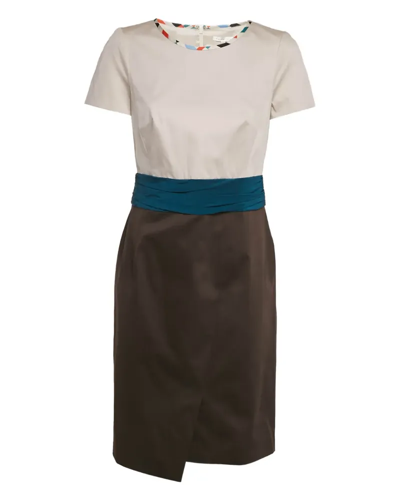 Paule Ka Cotton panel dress - Nude Nude