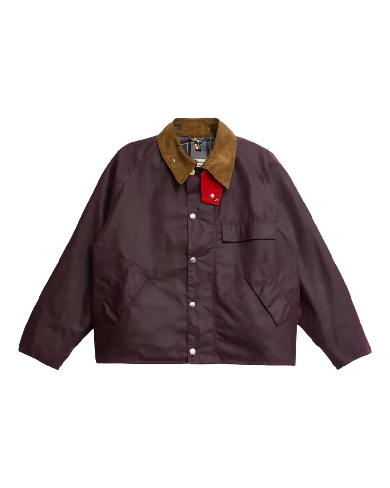 Barbour Paul Smith Jacke mit Cordkragen - Violett Violett