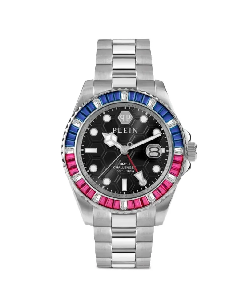 Philipp Plein GMT-I Challenger Baguettes 44mm - Schwarz Schwarz