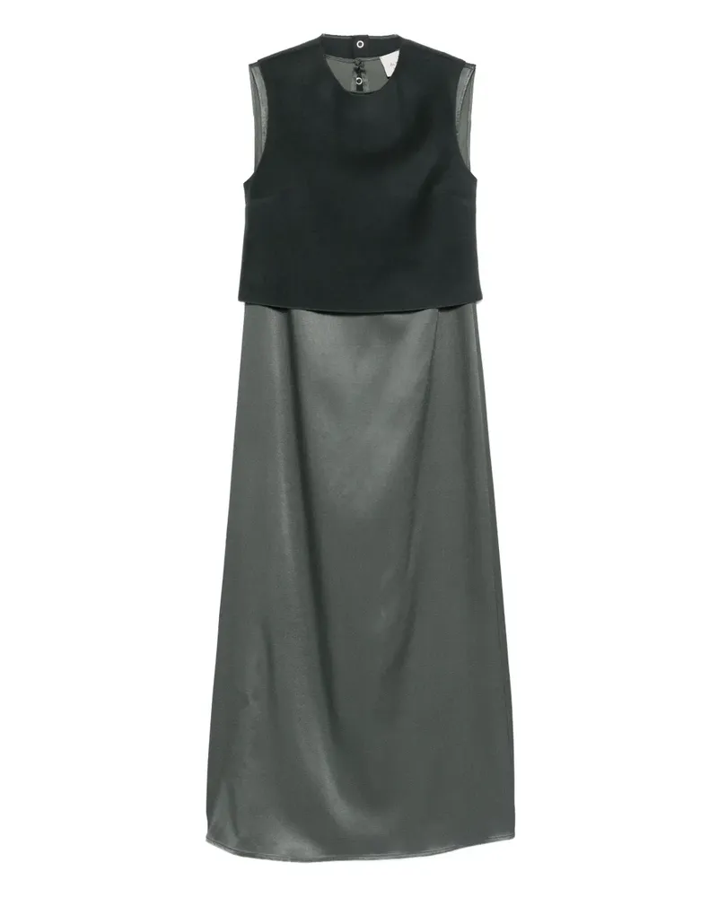 ALYSI Kleid mit Einsätzen - Grau Grau