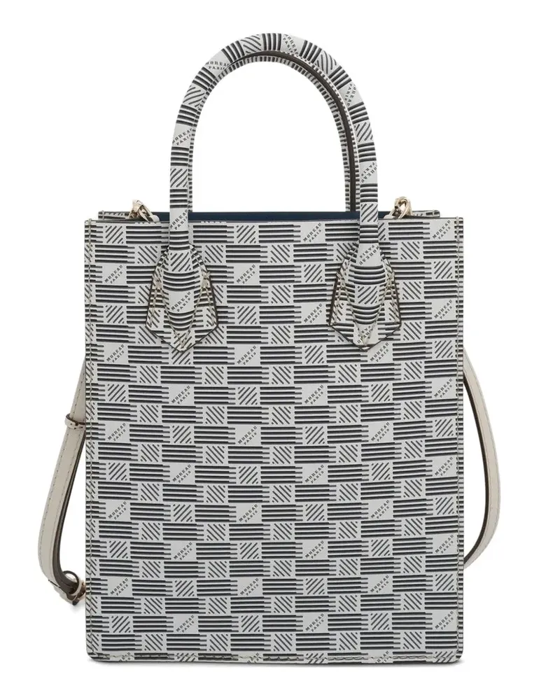 Moreau Paris Suite monogram-pattern mini tote bag - Weiß Weiß