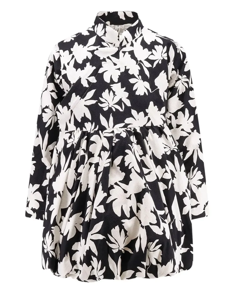 Comme des Garçons leaf-print jacket - Schwarz Schwarz