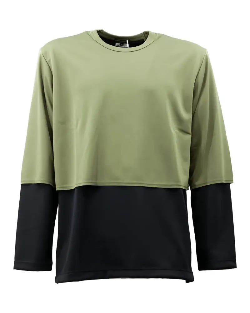 Comme des Garçons layered-design long-sleeve T-shirt - Grün Grün