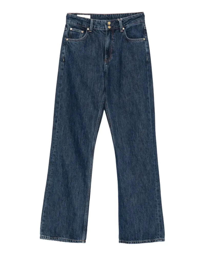 Gant Jeans mit Gürtelschlaufen und Doppelknopfverschluss - Blau Blau