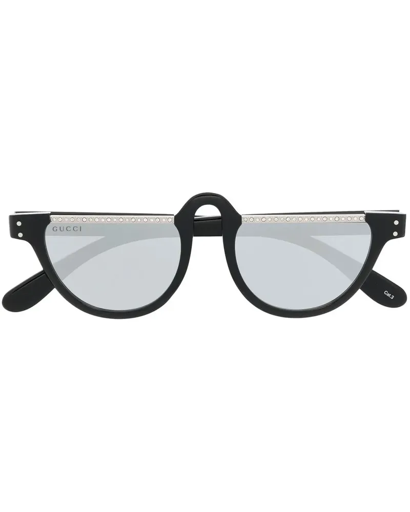 Gucci Sonnenbrille mit Kristallen - Schwarz Schwarz