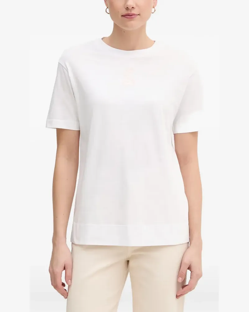 JOOP! anchor-embroidered T-shirt - Weiß Weiß