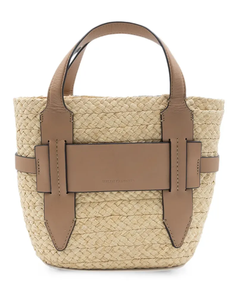 Helen Kaminski Lipari S Tote Bag mit gewebtem Lederbesatz - Nude Nude