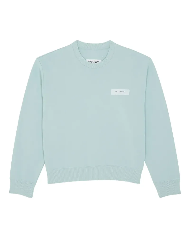 Maison Margiela Pullover mit Patch-Detail - Blau Blau