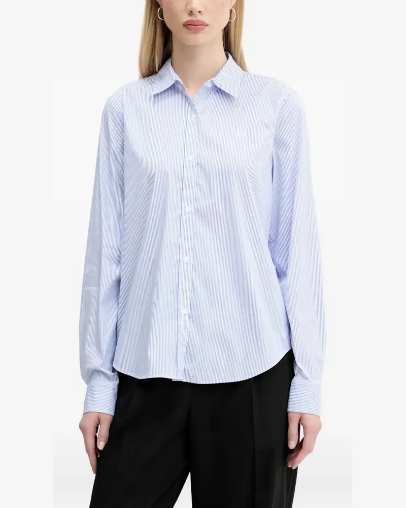 HUGO BOSS Gestreiftes Button-down-Hemd - Blau Blau
