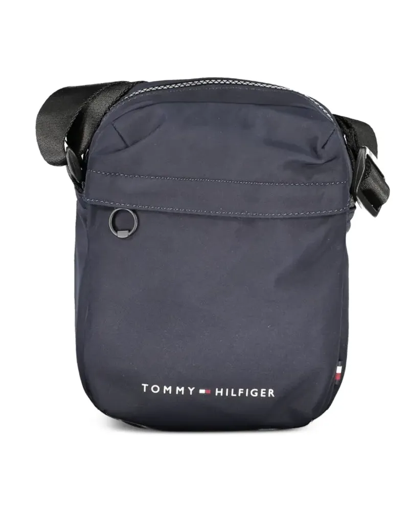 Tommy Hilfiger logo-print messenger bag - Blau Blau