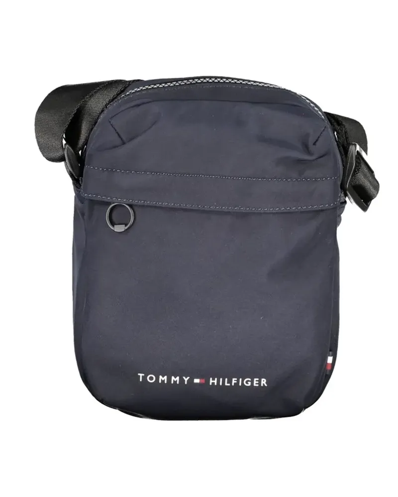 Tommy Hilfiger logo-print messenger bag - Blau Blau