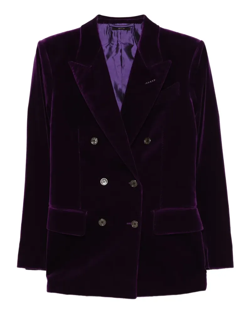 Tom Ford Doppelreihiger Blazer - Violett Violett