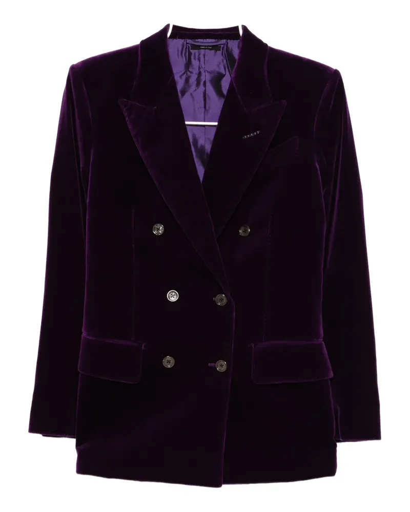 Tom Ford Doppelreihiger Blazer - Violett Violett