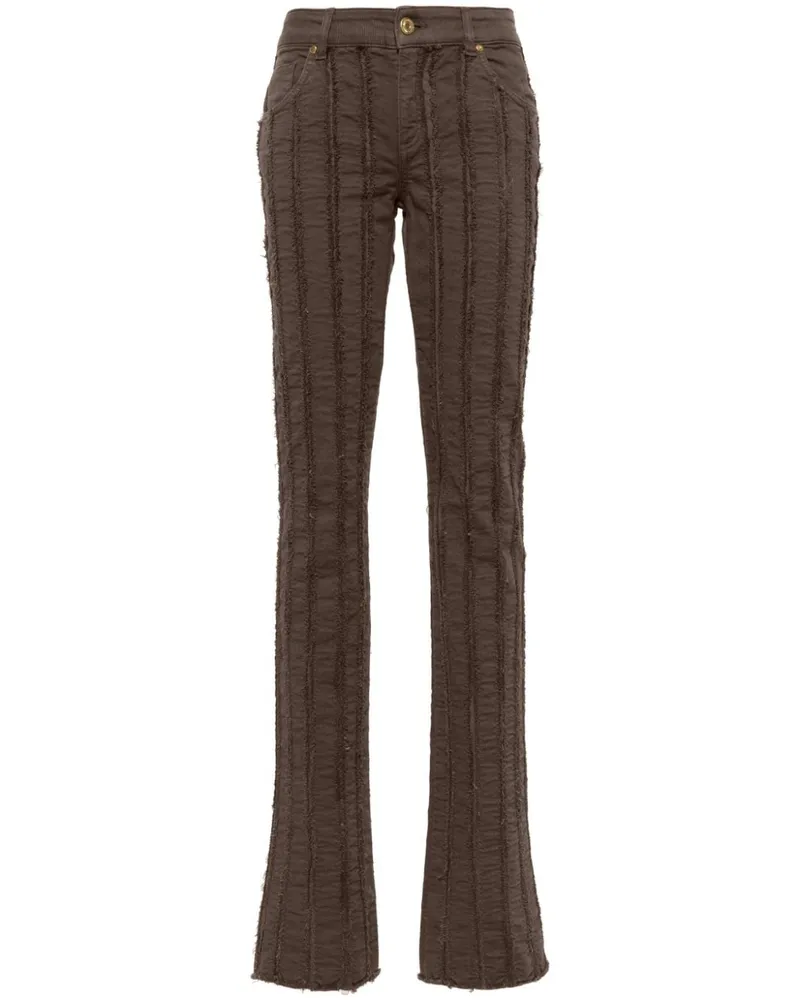 Blumarine Gestreifte Straight-Leg-Hose - Braun Braun
