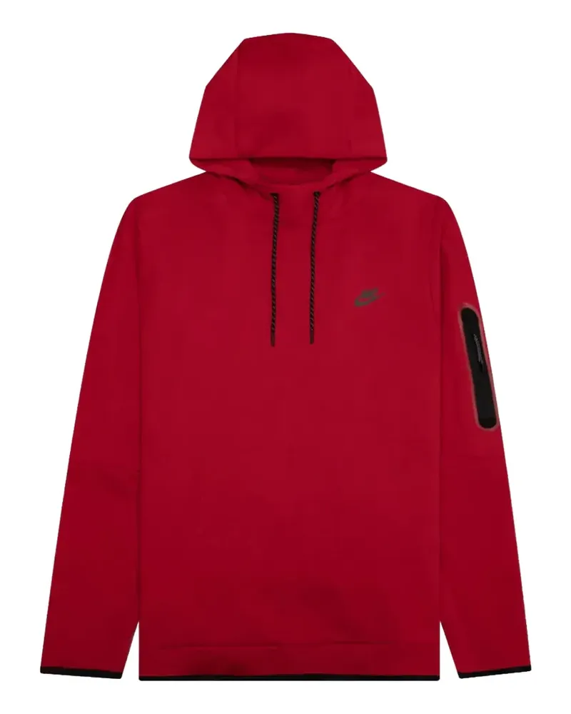 Nike logo detail hoddie - Rot Rot