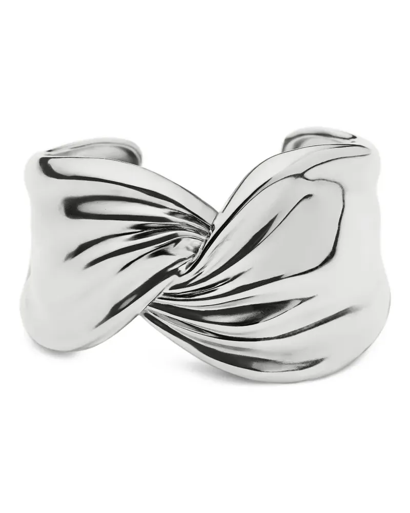 Missoma x Markgong Armspange mit Twist-Effekt - Silber Silber