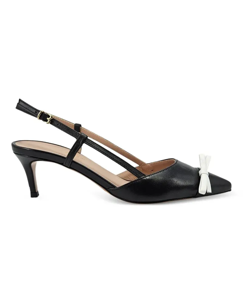 MADISON.MAISON Alessia leather slingback pumps - Schwarz Schwarz