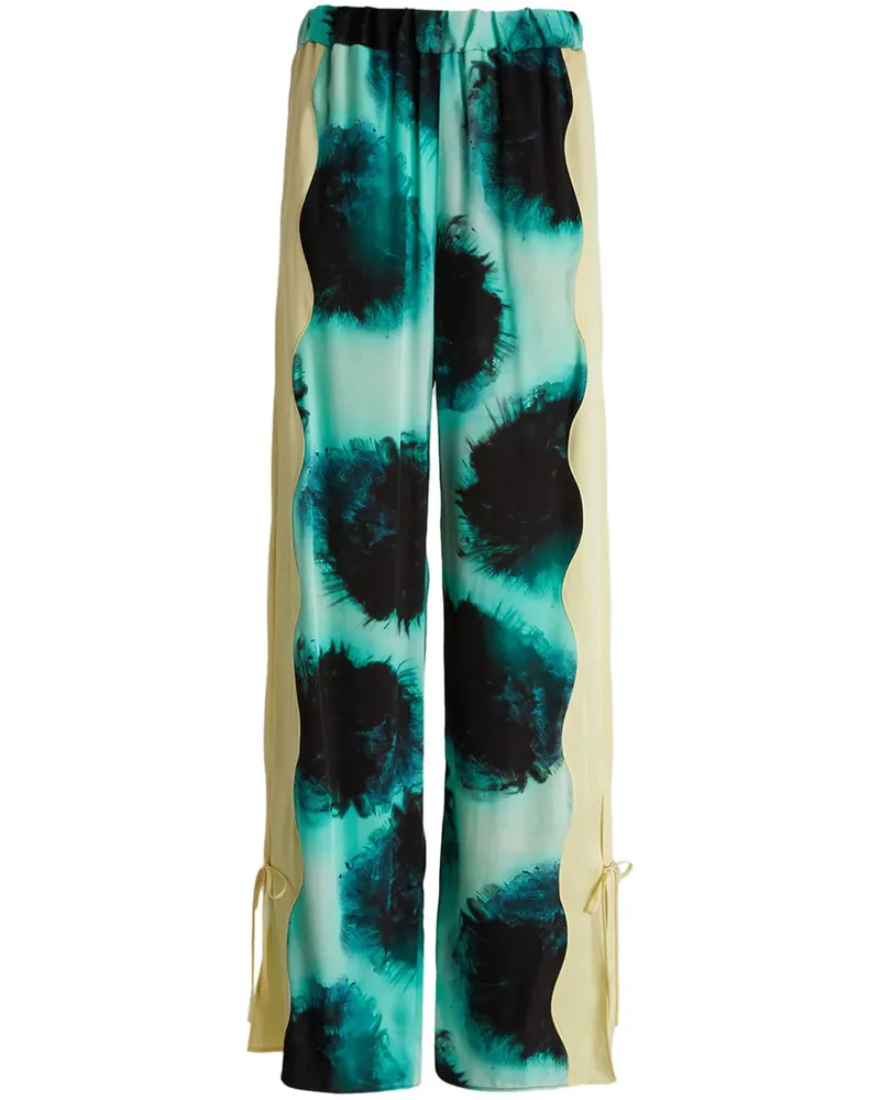 DEL CORE Hose mit Print - Grün Grün