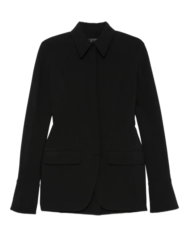 Thierry Mugler Klassische Hemdjacke - Schwarz Schwarz