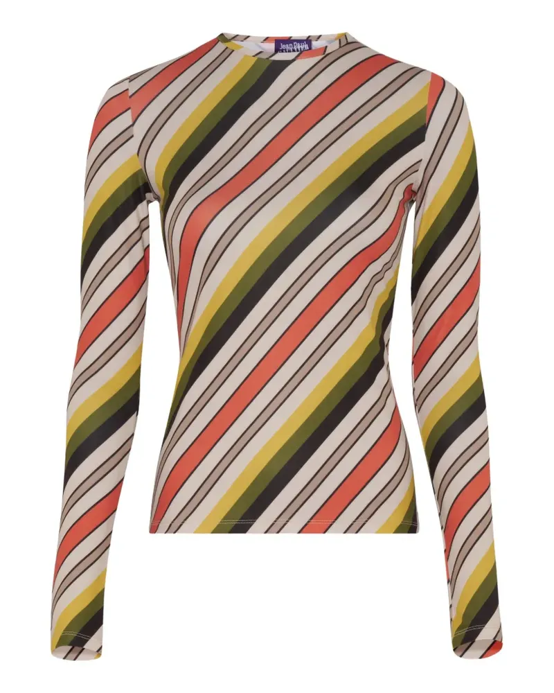 Jean Paul Gaultier Retro Stripes long-sleeve top - Nude Nude