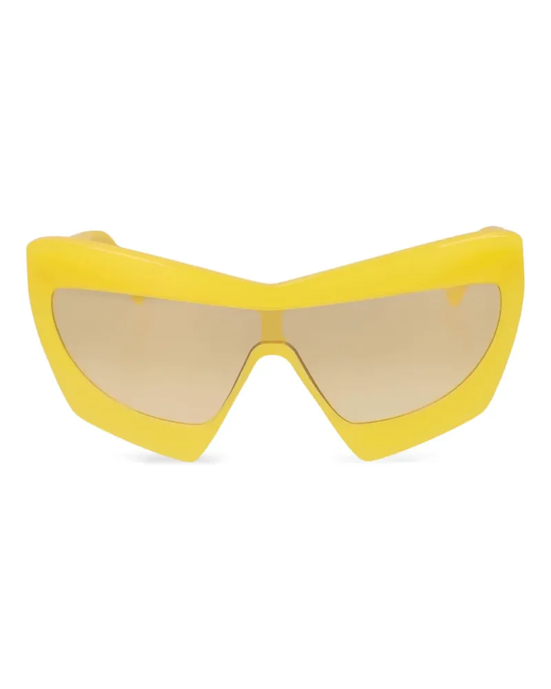 GCDS x Pawaka Sonnenbrille mit geometrischem Gestell - Gelb Gelb