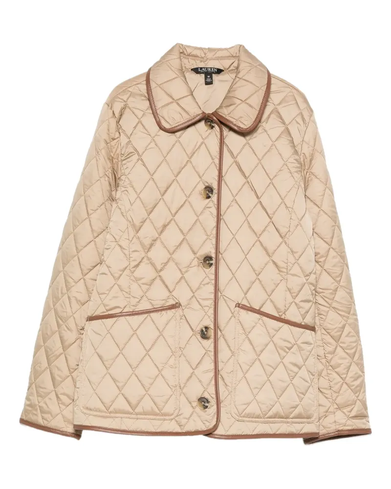 Ralph Lauren Gesteppte Jacke mit Knopfleiste - Nude Nude