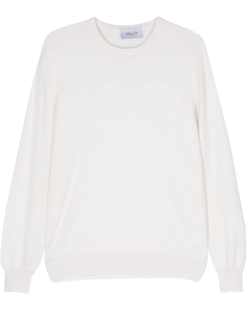 D4.0 Klassischer Kaschmirpullover - Nude Nude