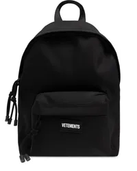 VETEMENTS Rucksack mit Logo-Patch Schwarz