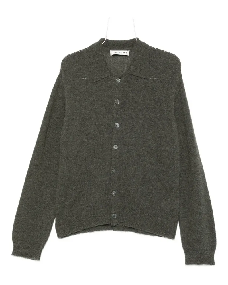 Our Legacy Klassischer Cardigan - Grün Grün
