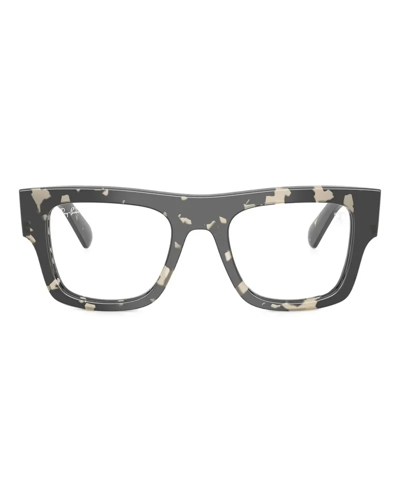 Ray Ban Brille mit eckigem Gestell - Grau Grau