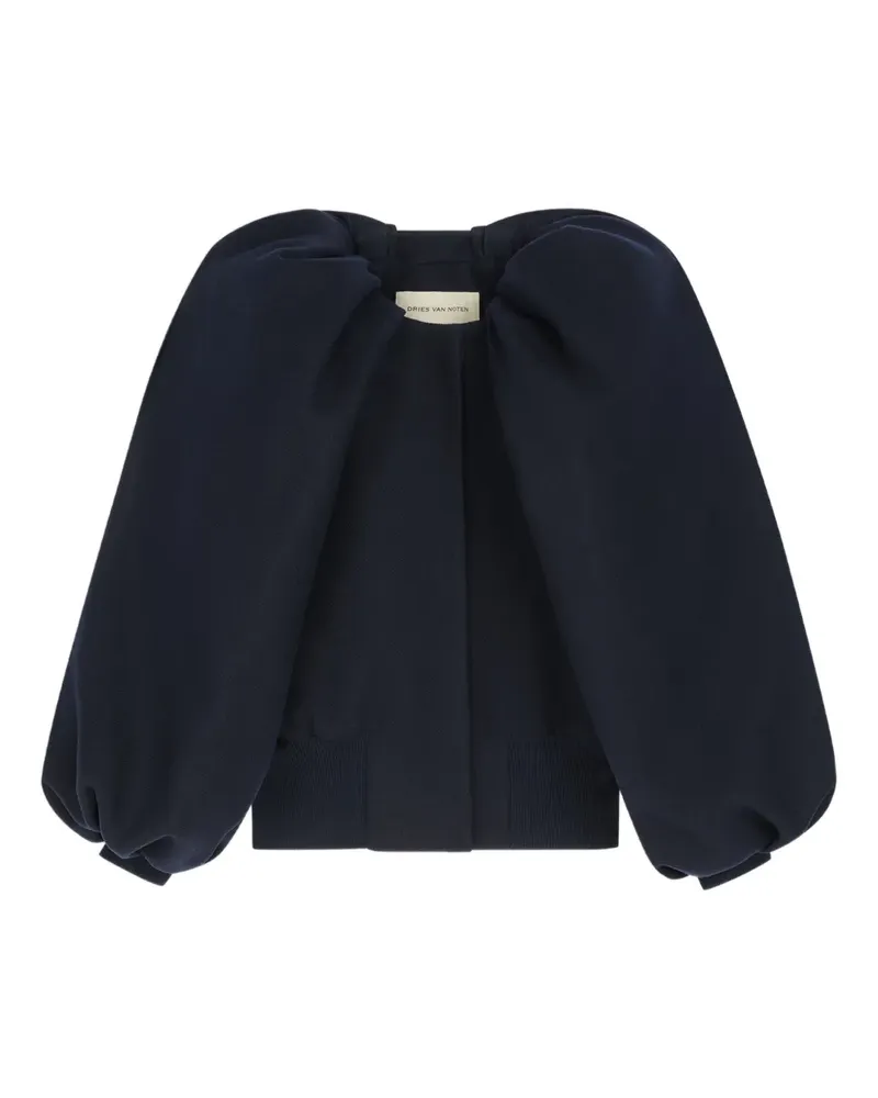 Dries van Noten Jacke mit Ballonärmeln - Blau Blau