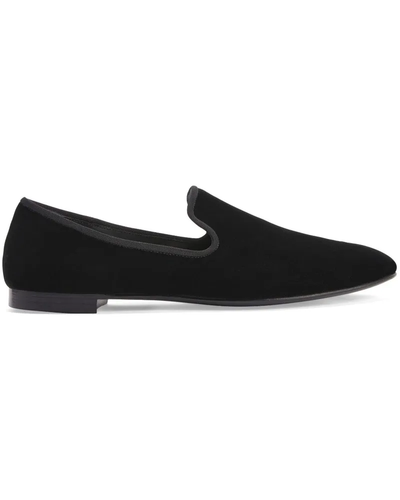Giuseppe Zanotti Seymour Loafer aus Samt - Schwarz Schwarz