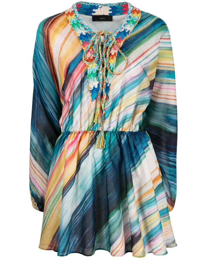 Alanui Minikleid mit Dailight Mirage-Print - Blau Blau