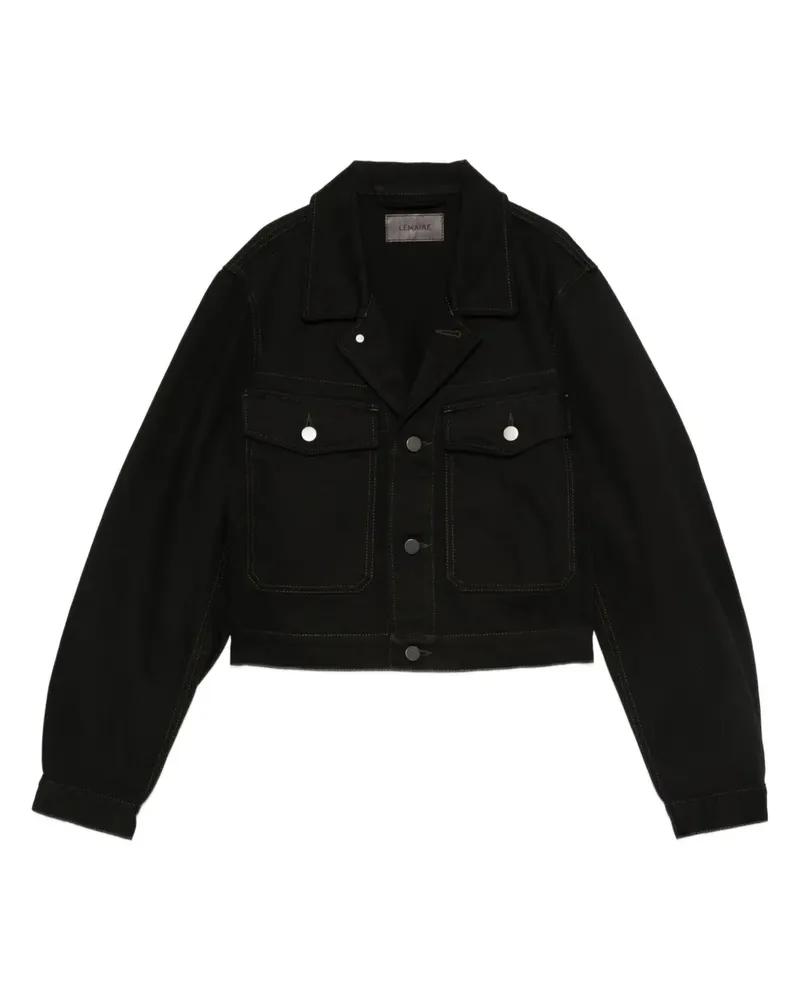 Christophe Lemaire Jacke mit Klappentasche - Schwarz Schwarz