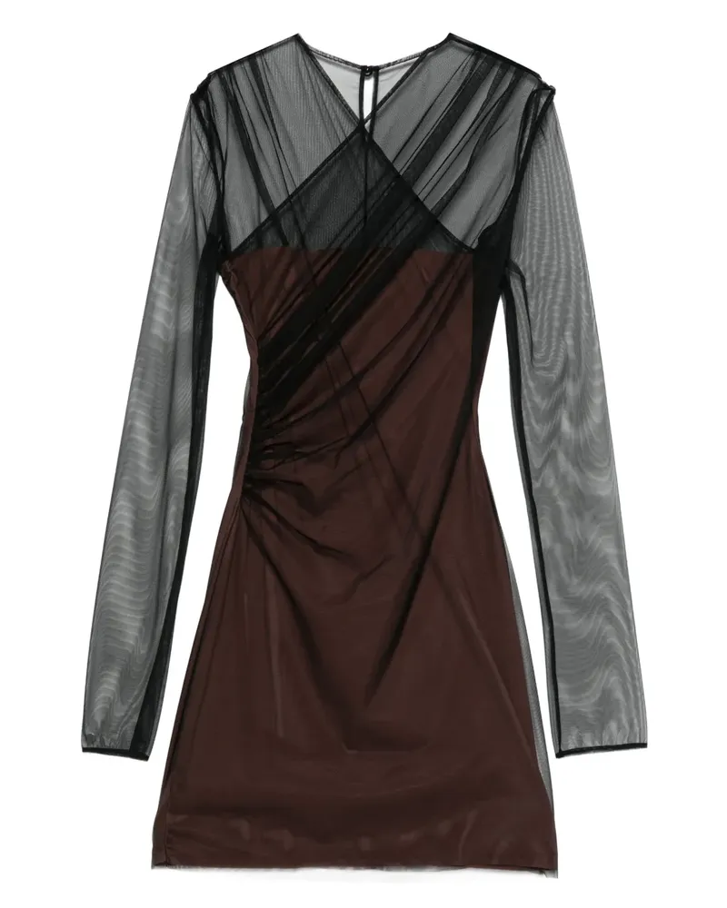 Nensi Dojaka Semi-transparentes Kleid - Braun Braun