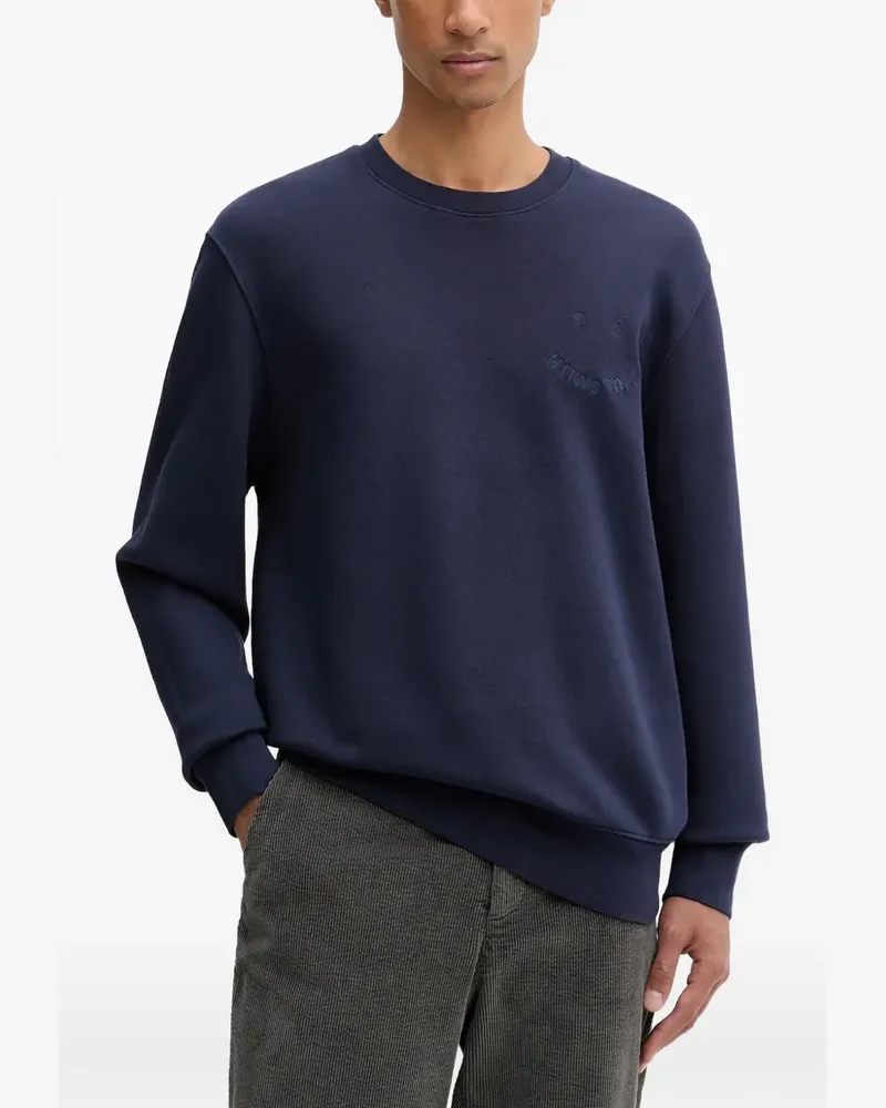 Paul Smith logo-embroidered sweatshirt - Blau Blau
