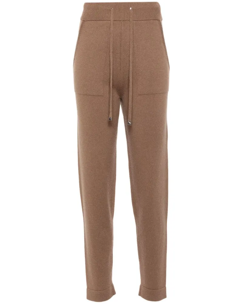 Max Mara Max Mara Gerippte Jogginghose - Braun Braun