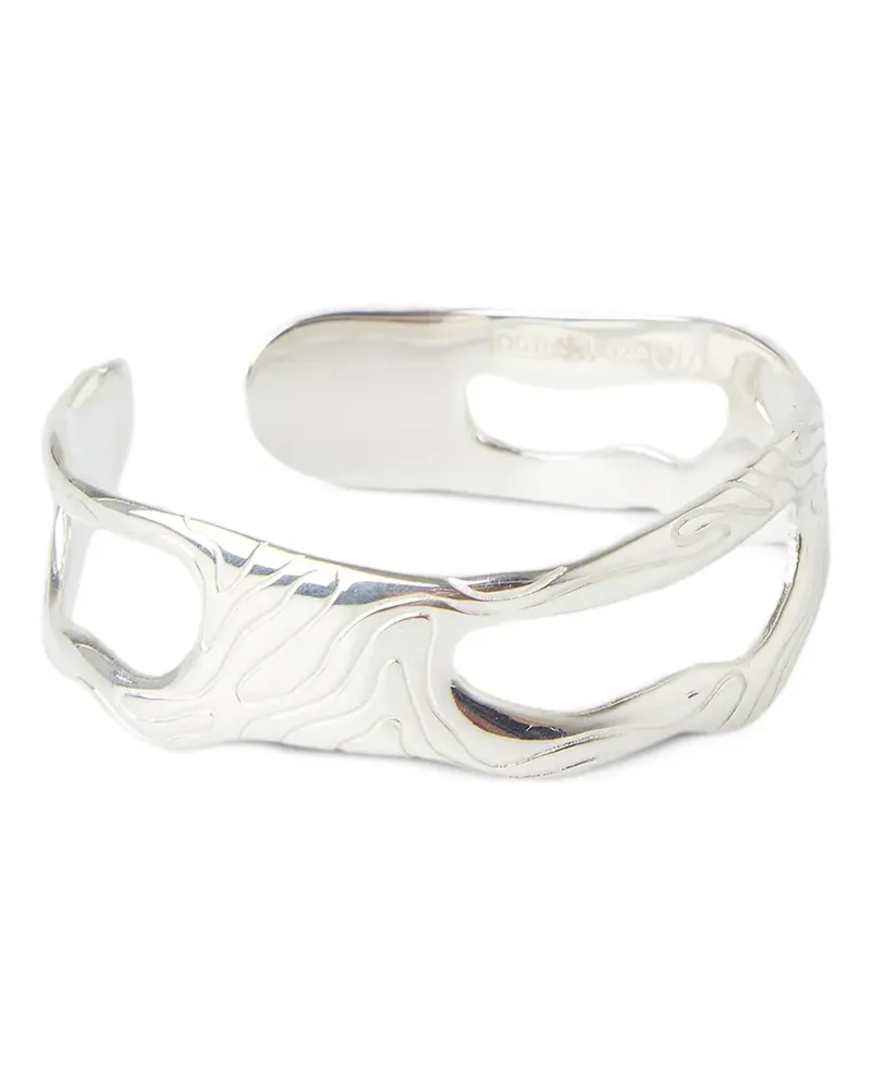 octi organic-shape cut-out bracelet - Silber Silber