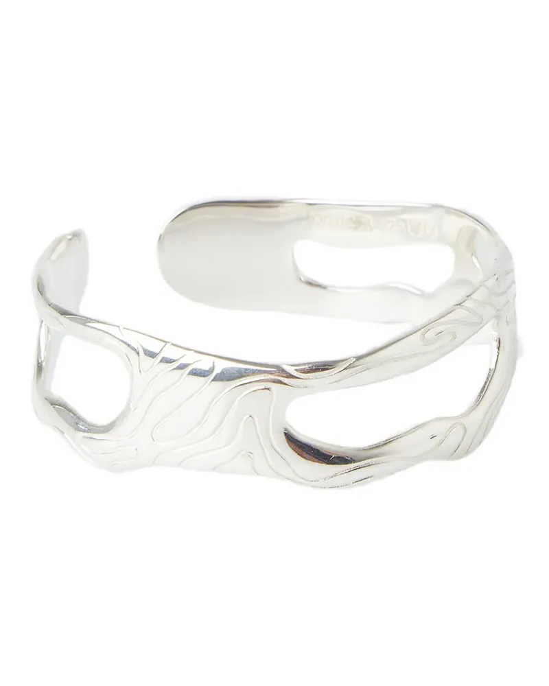 octi organic-shape cut-out bracelet - Silber Silber