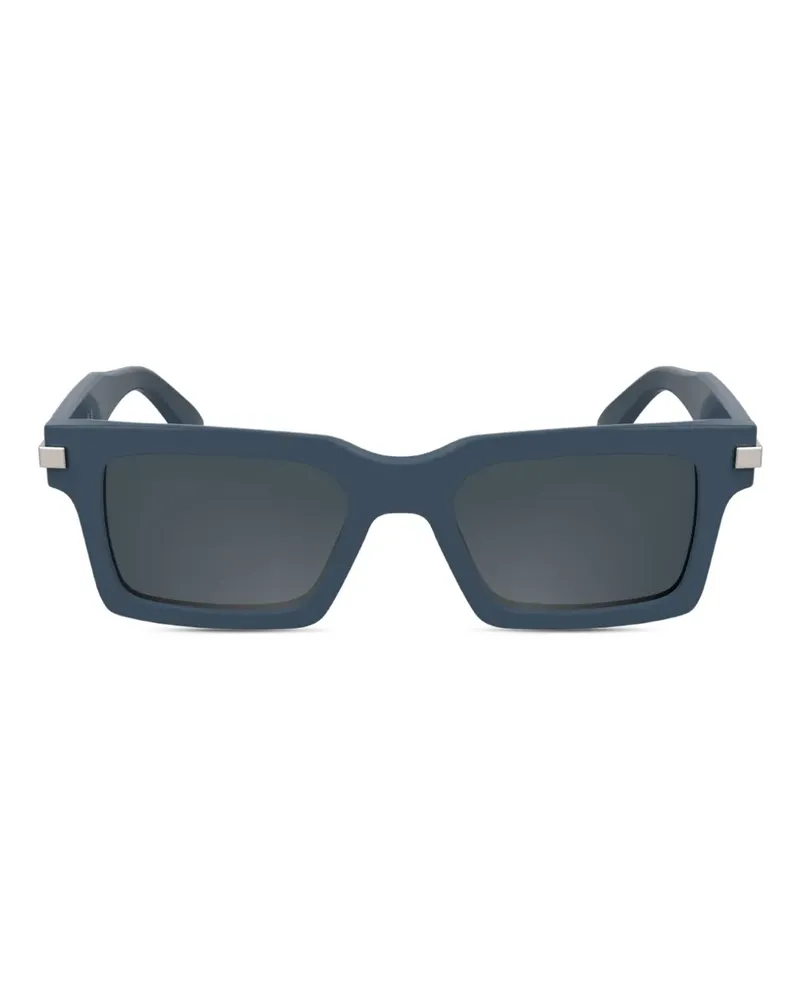 Calvin Klein Sonnenbrille mit eckigem Gestell - Blau Blau