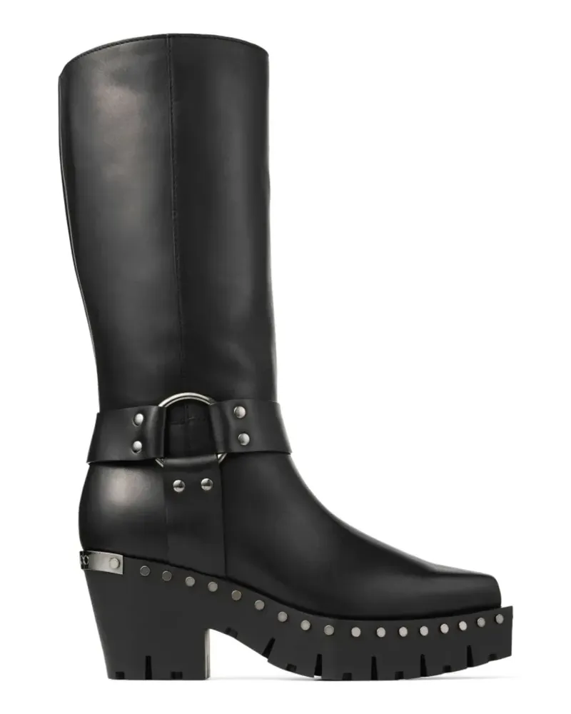 Jimmy Choo studded strap boots - Schwarz Schwarz