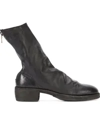 GUIDI Stiefel mit Reißverschluss Schwarz