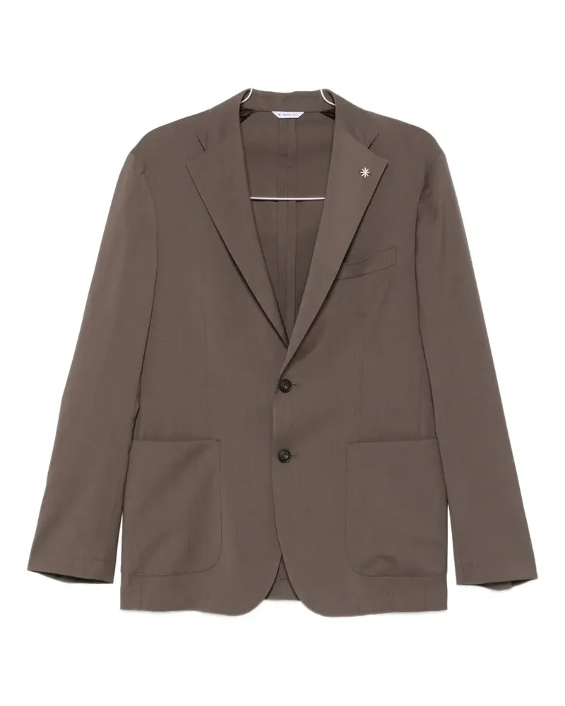 Manuel Ritz Nuvola notch-lapel jacket - Nude Nude