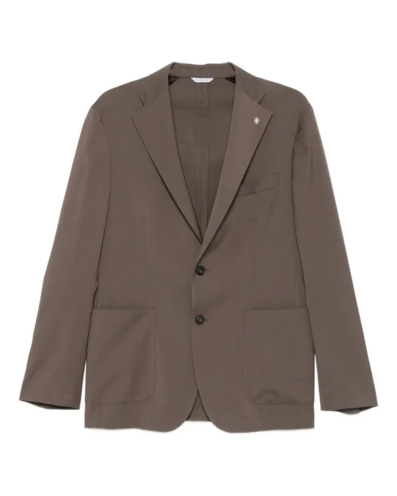 Manuel Ritz Nuvola notch-lapel jacket - Nude Nude