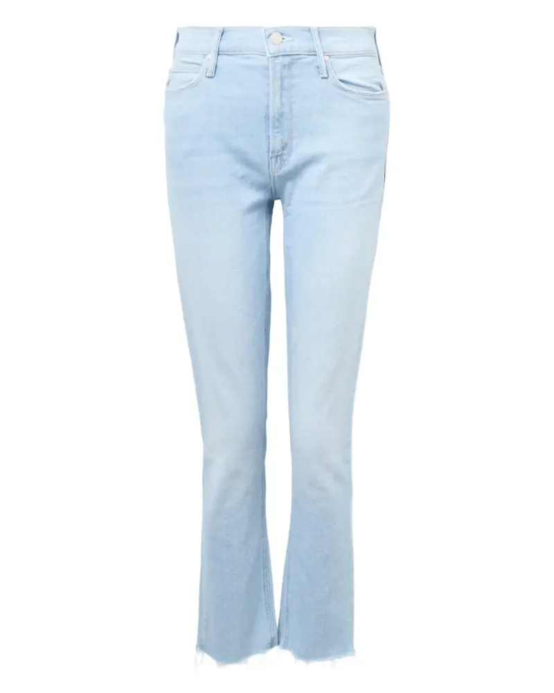Mother Dazzler Crop Fray jeans - Blau Blau