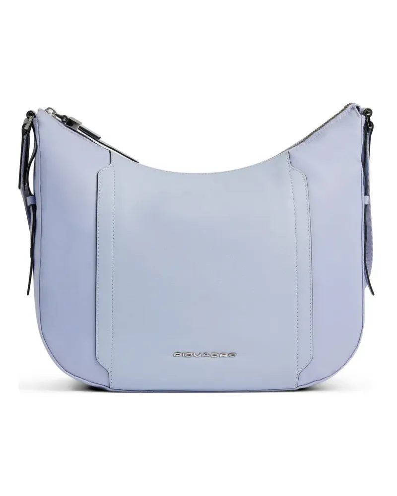 Piquadro Schultertasche mit Einsätzen - Blau Blau