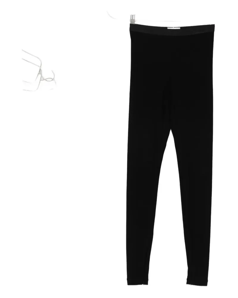 Magda Butrym Leggings mit Reißverschlussdetail - Schwarz Schwarz