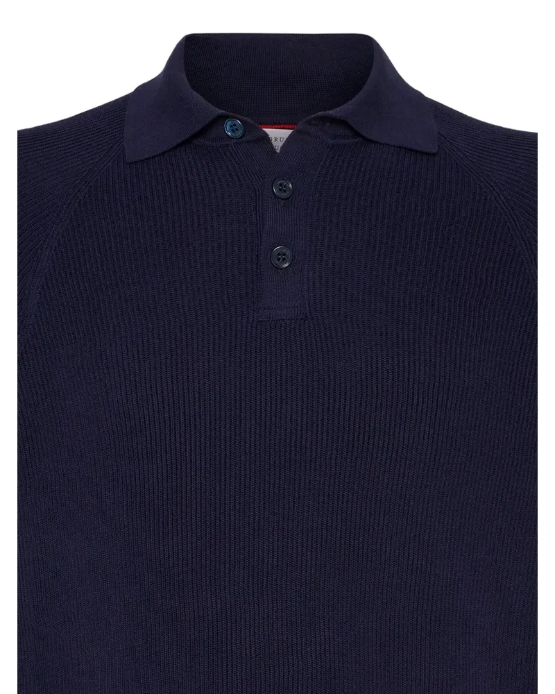 Brunello Cucinelli Klassisches Poloshirt - Blau Blau