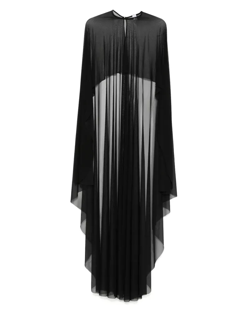 ATU Body Couture Semi-transparentes Cape - Schwarz Schwarz
