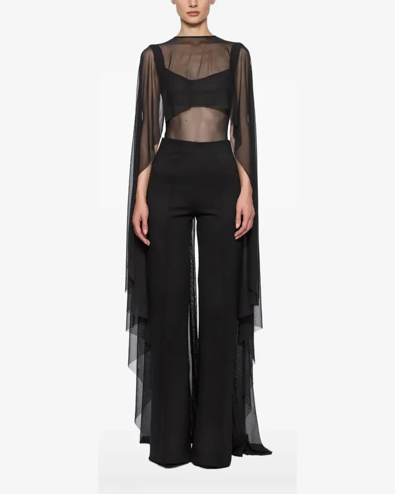 ATU Body Couture Semi-transparentes Cape - Schwarz Schwarz